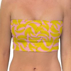 Brittany Allen Banana Bandeau Swim Top