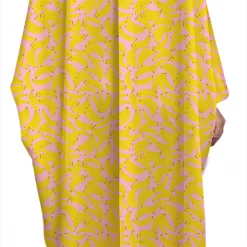 Brittany Allen Banana Satin Open Swim Caftan SWIMWEAR