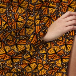 Brittany Allen Monarch Satin Open Swim Caftan