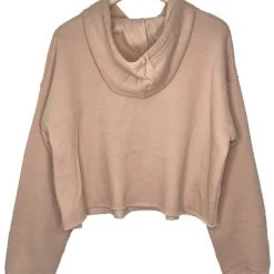 Shop Brittany Allen OUTERWEAR Bumble Bee Embroidered Crop Hoodie