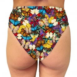 Brittany Allen Multi-Butterfly High Waisted Swim Bottom