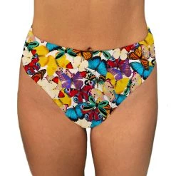 Brittany Allen Multi-Butterfly High Waisted Swim Bottom