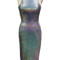 Brittany Allen Galactic Sleeveless Spandex Bodycon Dress