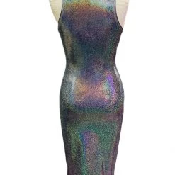 Brittany Allen Galactic Sleeveless Spandex Bodycon Dress