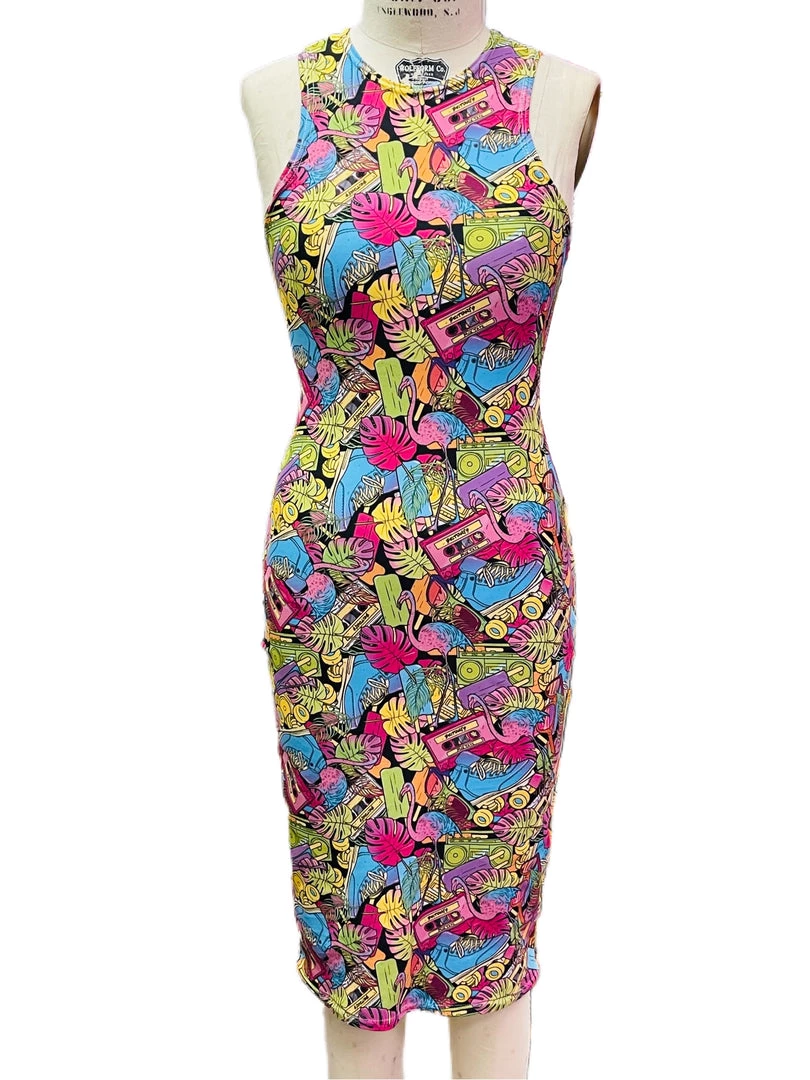 Brittany Allen DRESSES Miami Sleeveless Spandex Bodycon Dress 1 Brittany Allen DRESSES Miami Sleeveless Spandex Bodycon Dress