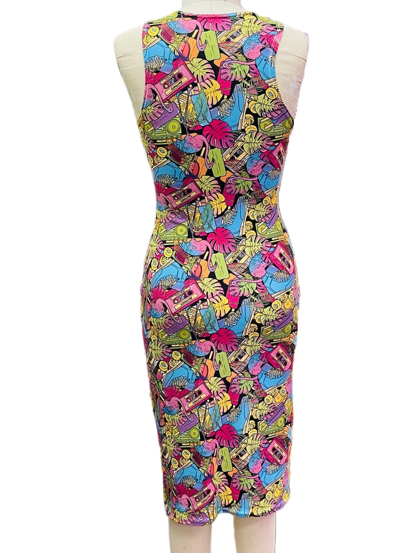 Brittany Allen DRESSES Miami Sleeveless Spandex Bodycon Dress 2 Brittany Allen DRESSES Miami Sleeveless Spandex Bodycon Dress