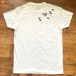 Shop Brittany Allen Blue Butterfly Swarm Tee TEES