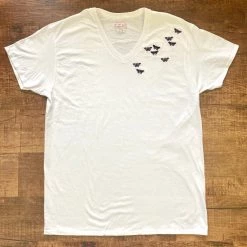 Shop Brittany Allen Purple Butterfly Swarm Tee