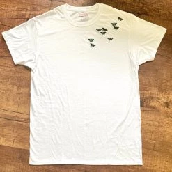 Shop Brittany Allen Green Butterfly Swarm Tee TEES