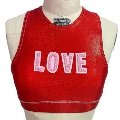 Brittany Allen BRAS LOVE Crew Neck Sports Bra