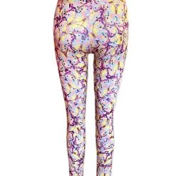 Brittany Allen Pink Butterfly Leggings
