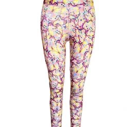Brittany Allen Pink Butterfly Rhinestone Leggings