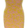 Brittany Allen Banana Sleeveless Spandex Bodycon Dress DRESSES