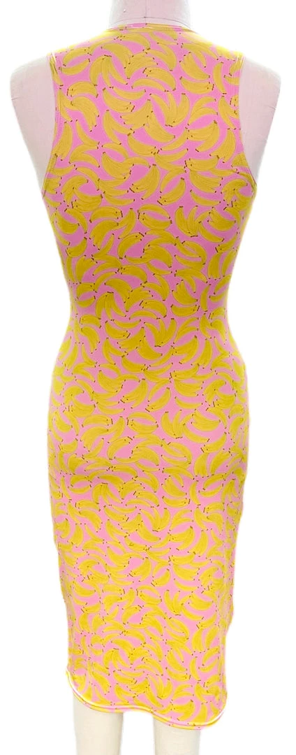 Brittany Allen Banana Sleeveless Spandex Bodycon Dress DRESSES 2 Brittany Allen Banana Sleeveless Spandex Bodycon Dress DRESSES