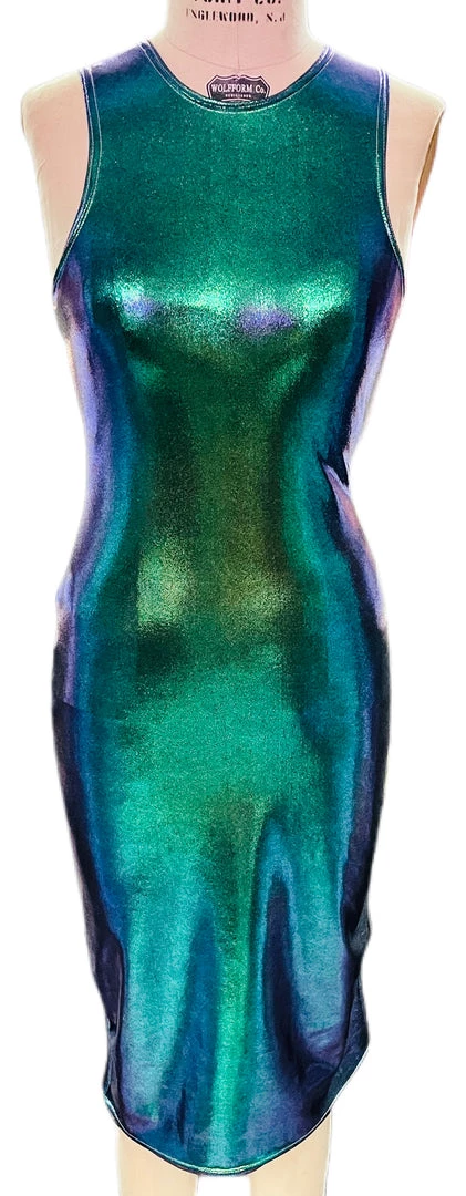Brittany Allen Mermaid Sleeveless Spandex Bodycon Dress 1 Brittany Allen Mermaid Sleeveless Spandex Bodycon Dress