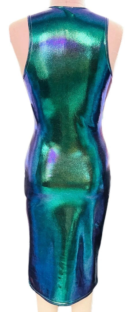 Brittany Allen Mermaid Sleeveless Spandex Bodycon Dress 2 Brittany Allen Mermaid Sleeveless Spandex Bodycon Dress