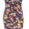 Brittany Allen Multi-Butterfly Sleeveless Spandex Bodycon Dress DRESSES