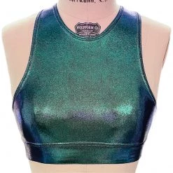 Brittany Allen BRAS Mermaid Crew Neck Sports Bra