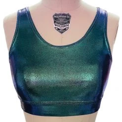 Brittany Allen Mermaid Scoop Neck Sports Bra BRAS