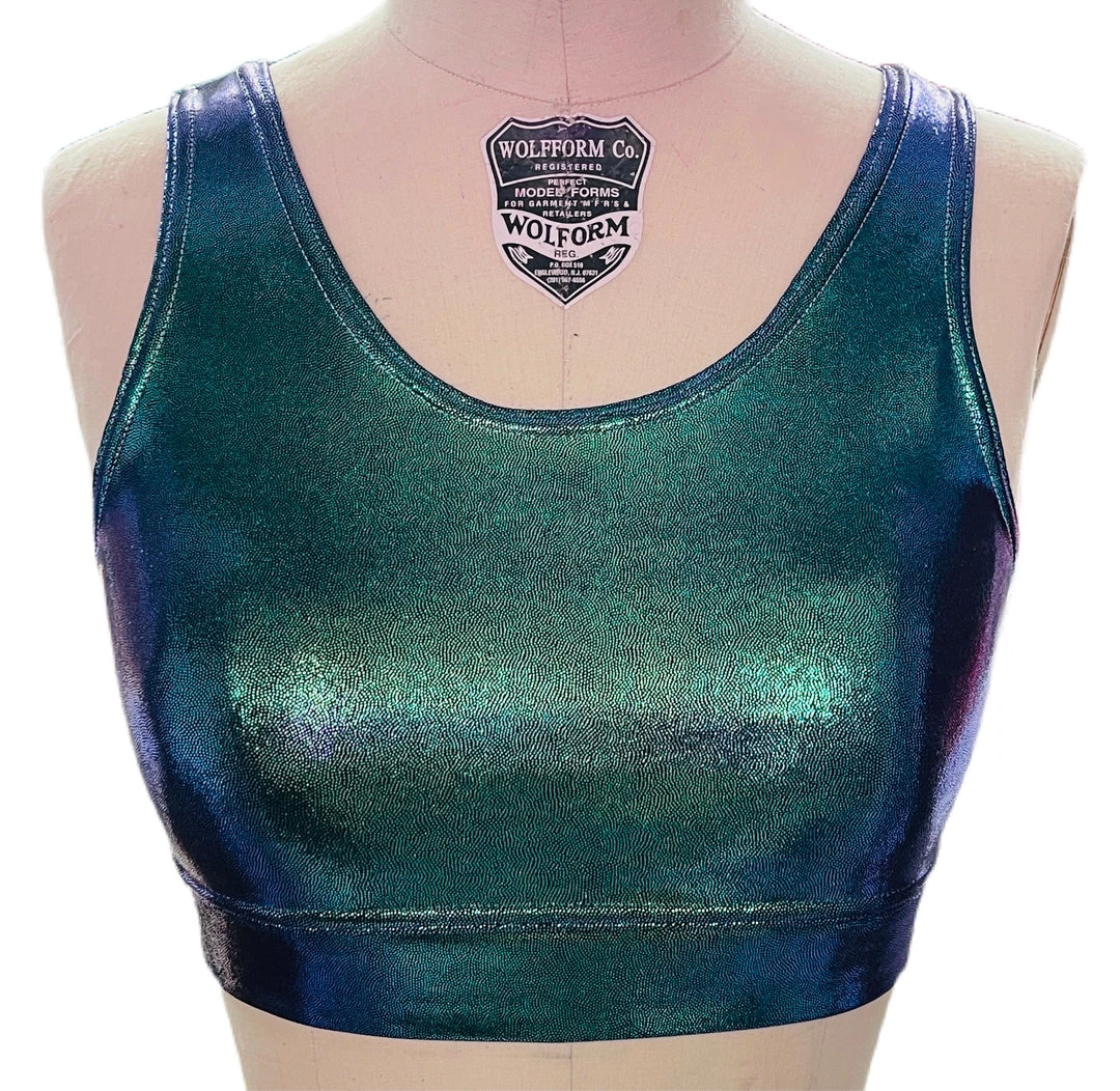 Brittany Allen Mermaid Scoop Neck Sports Bra BRAS 1 Brittany Allen Mermaid Scoop Neck Sports Bra BRAS