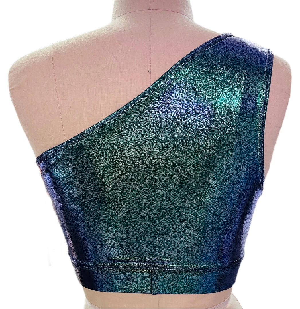 Brittany Allen Mermaid Shoulder Sports Bra 2 Brittany Allen Mermaid Shoulder Sports Bra