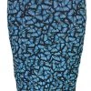 Brittany Allen Blue Butterfly Spandex Pencil Skirt
