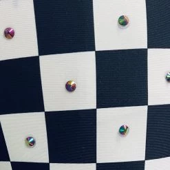 Brittany Allen Checkered Rhinestone Leggings