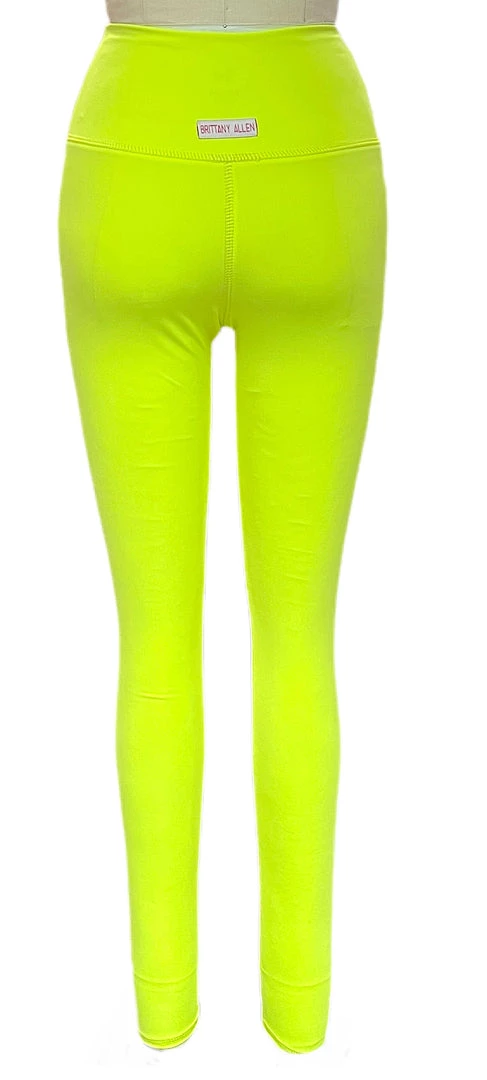Brittany Allen Neon Yellow Leggings 2 Brittany Allen Neon Yellow Leggings