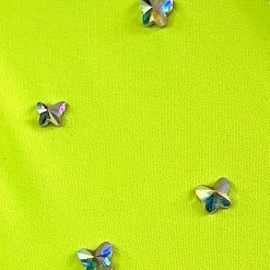 Brittany Allen Neon Yellow Crystal Flutter Bra BRAS 5 Brittany Allen Neon Yellow Crystal Flutter Bra BRAS