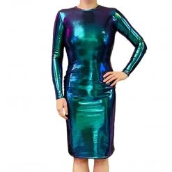 Brittany Allen DRESSES Mermaid Long Sleeve Bodycon Dress