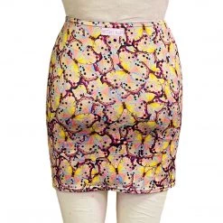 Brittany Allen Pink Butterfly Spandex Mini Skirt BOTTOMS