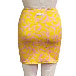 Brittany Allen BOTTOMS Banana Spandex Mini Skirt