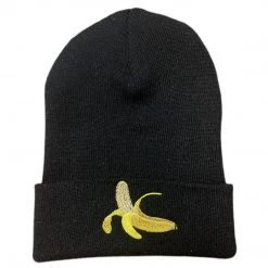 Shop Brittany Allen Banana Embroidered Beanie ACCESSORIES + TOTES