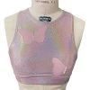 Brittany Allen Mariposa Pastel Crew Neck Sports Bra