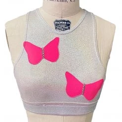 Brittany Allen BRAS Mariposa Crew Neck Sports Bra