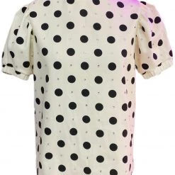 Brittany Allen TOPS Polka Dot Puff Sleeve Top