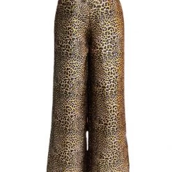 Brittany Allen BOTTOMS Leopard Brocade Straight Leg Pant