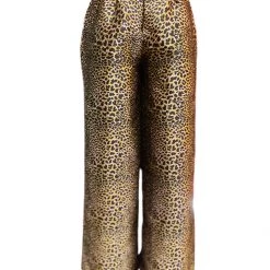 Brittany Allen BOTTOMS Leopard Brocade Straight Leg Pant