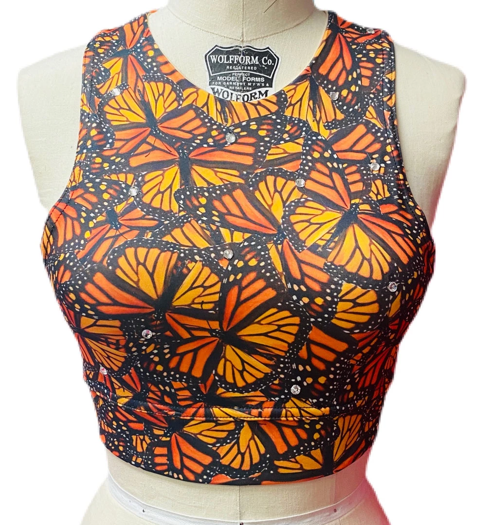Brittany Allen Monarch Rhinestone Sports Bra BRAS 1 Brittany Allen Monarch Rhinestone Sports Bra BRAS