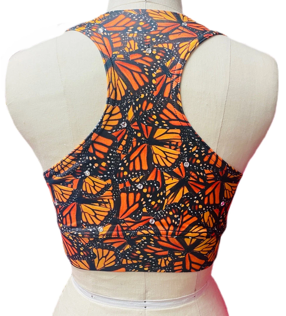 Brittany Allen Monarch Rhinestone Sports Bra BRAS 2 Brittany Allen Monarch Rhinestone Sports Bra BRAS