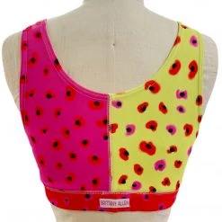 Brittany Allen BRAS DA X BA Seeing Spots Scoop Neck Sports Bra