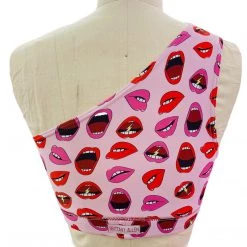 Brittany Allen DA X BA Electric Lips Shoulder Sports Bra BRAS