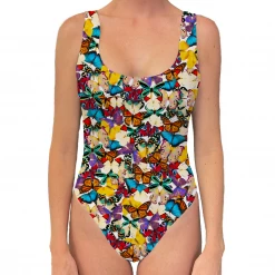 Brittany Allen Multi-Butterfly One Piece Swimsuit SWIMWEAR