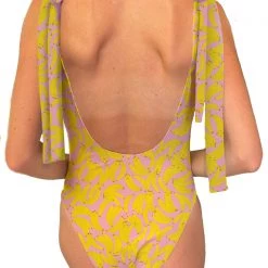 Brittany Allen SWIMWEAR Banana One Piece Swimsuit