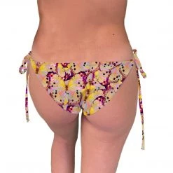 Brittany Allen SWIMWEAR Pink Butterfly String Bikini Bottom