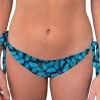 Brittany Allen SWIMWEAR Blue Butterfly String Bikini Bottom