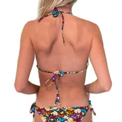 Brittany Allen Multi-Butterfly String Bikini Top SWIMWEAR