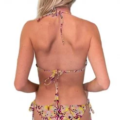Brittany Allen SWIMWEAR Pink Butterfly String Bikini Top