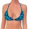 Brittany Allen SWIMWEAR Blue Butterfly String Bikini Top