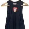 Shop Brittany Allen TEES "Tongue's Out" Embroidered Cropped Tank